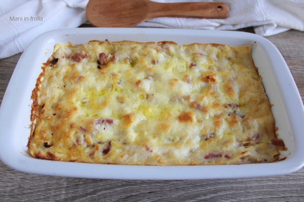 Baked Lasagna with Speck and Cheese