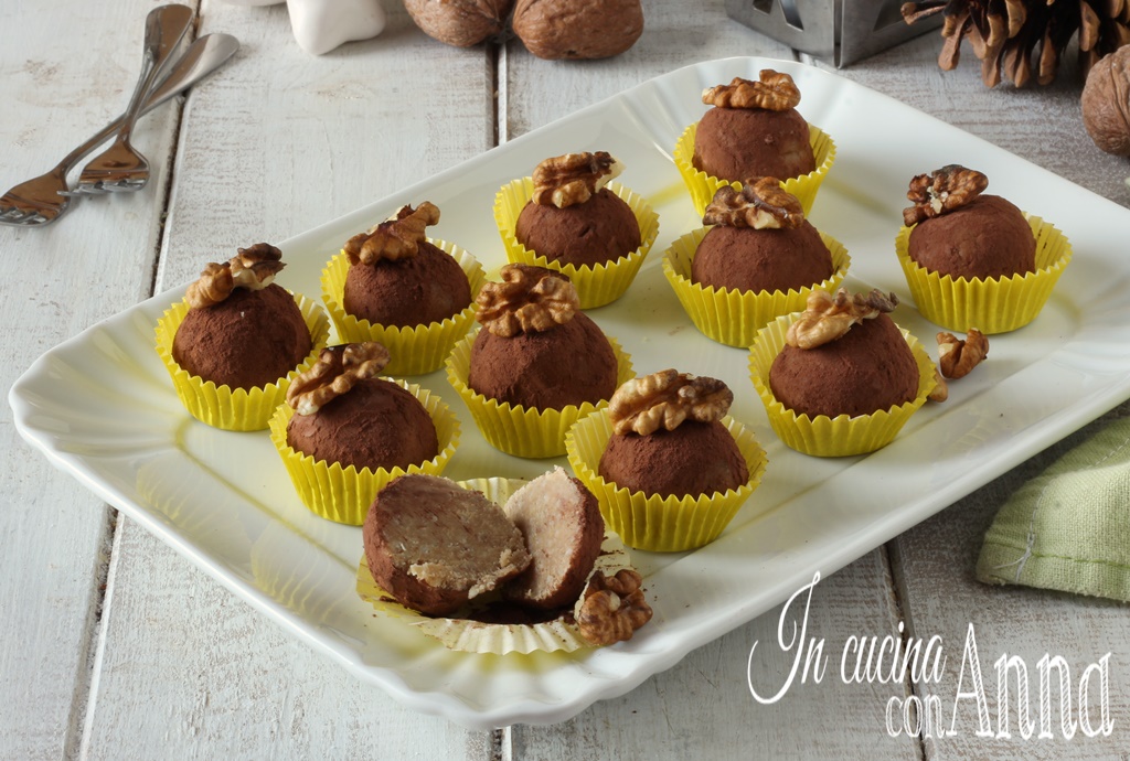 Walnut and Chocolate Truffles