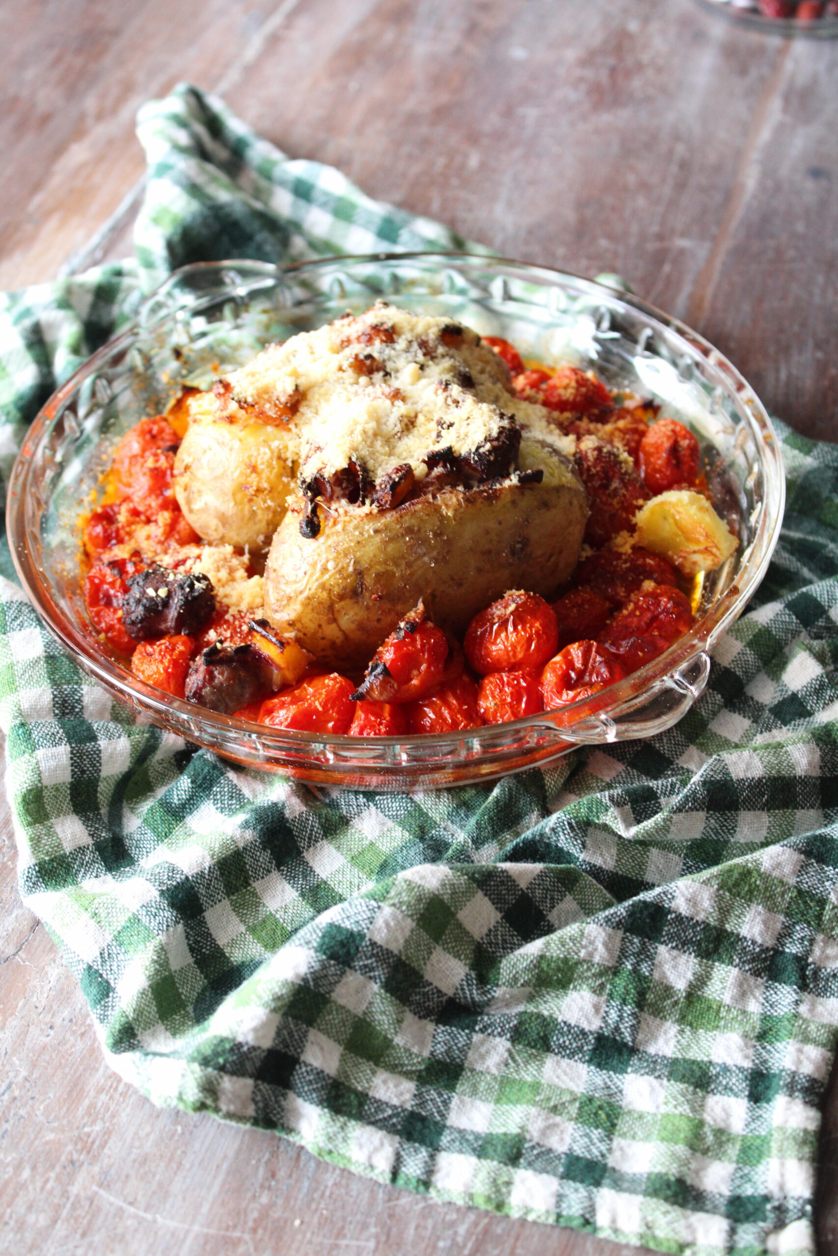 Roasted Potatoes Stuffed with Sausage and…