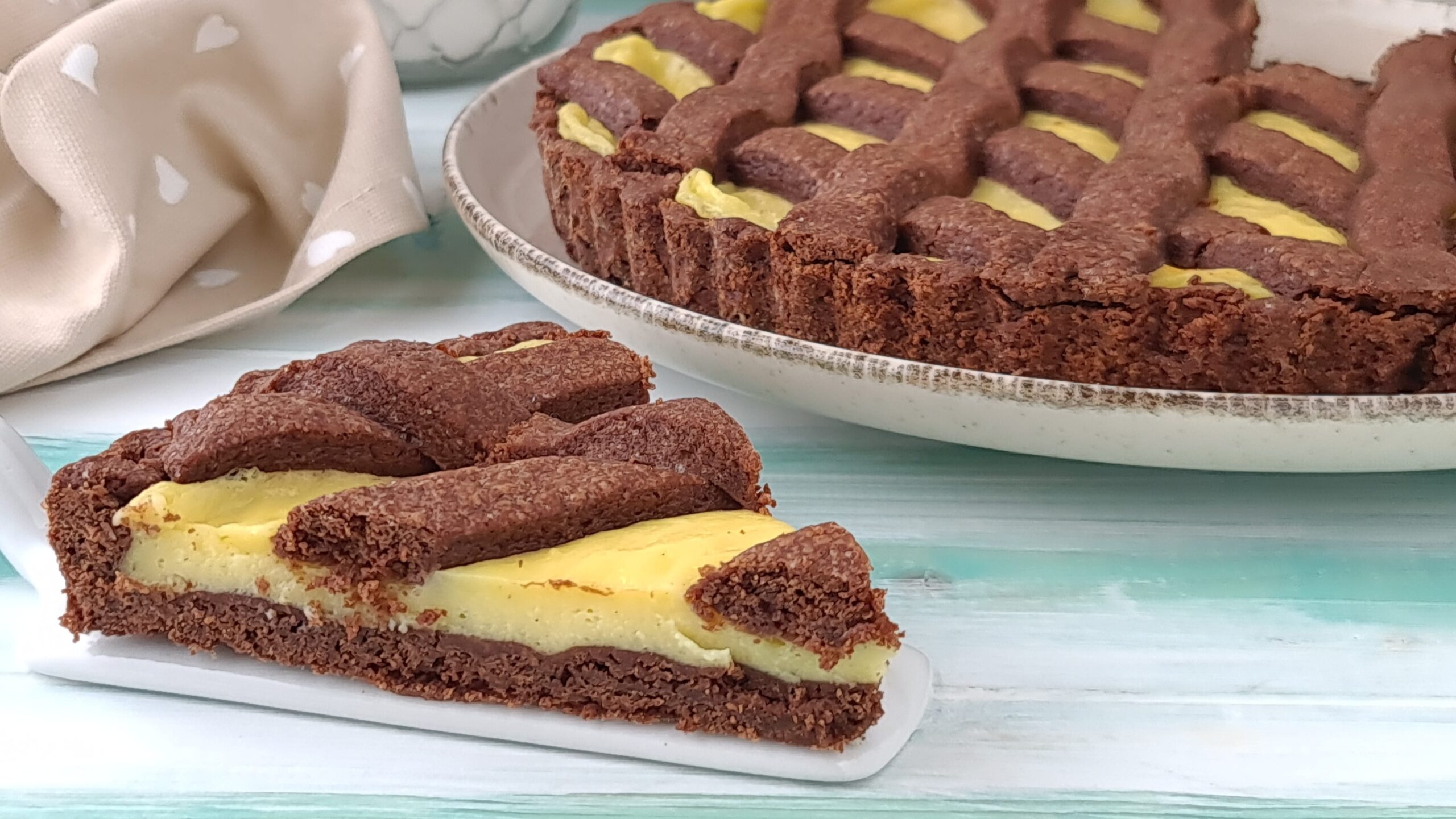 Chocolate Tart with Custard