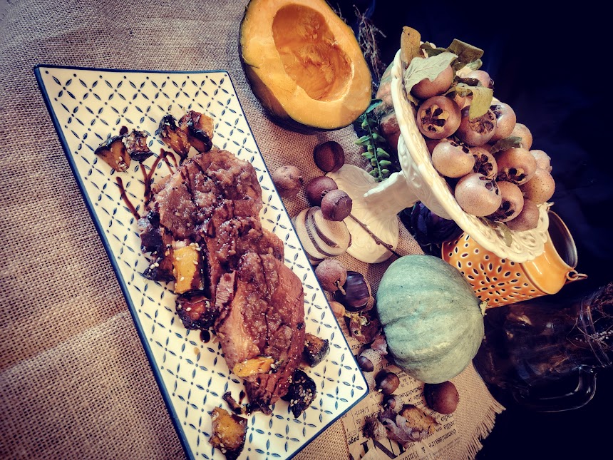 Braised Pork with Nebbiolo, Chestnuts, and Apples