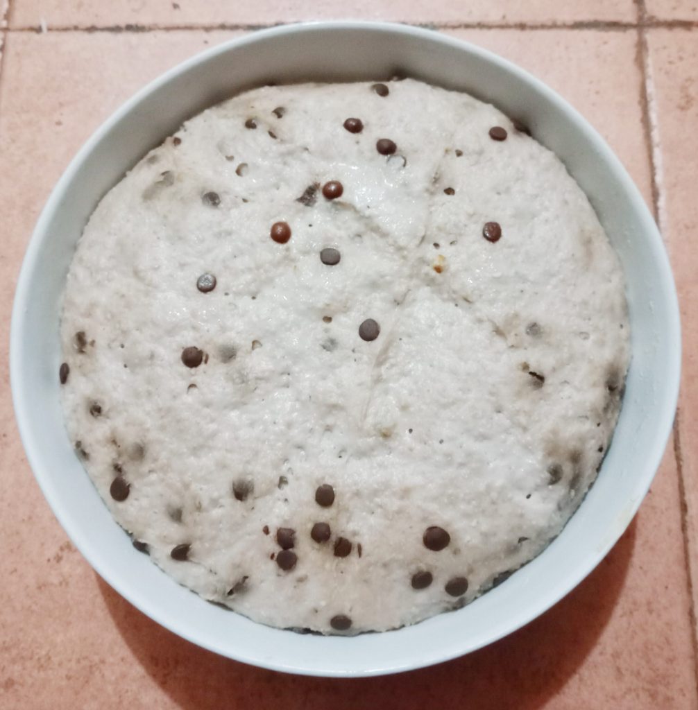 Christmas tree with chocolate chips