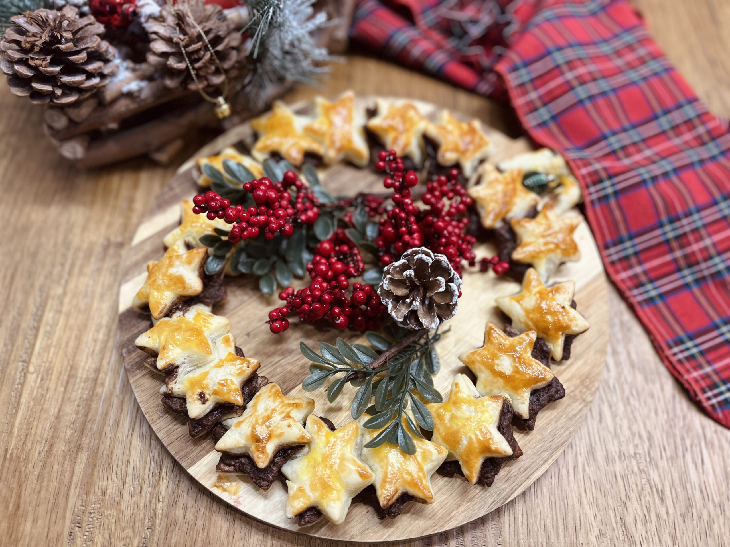 Nutella Christmas Wreath