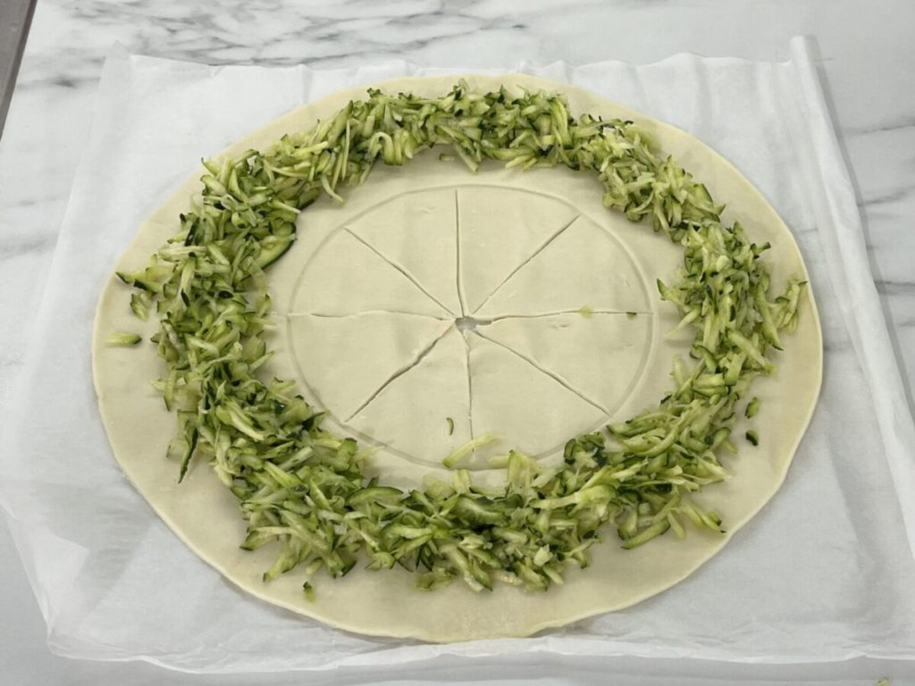 savory crown puff pastry zucchini