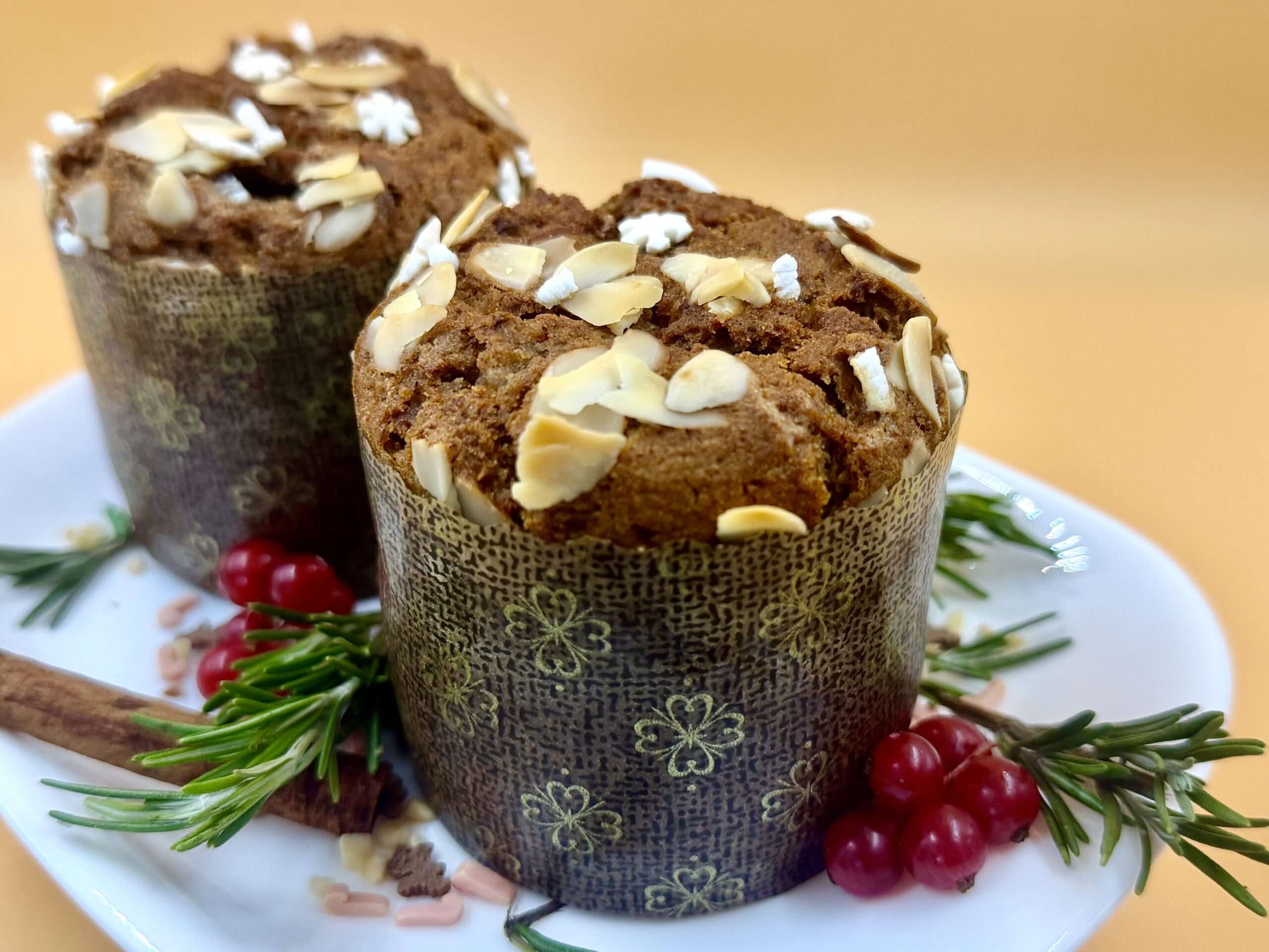 Vegan Apple Brioche Buns with Raisins and Nuts