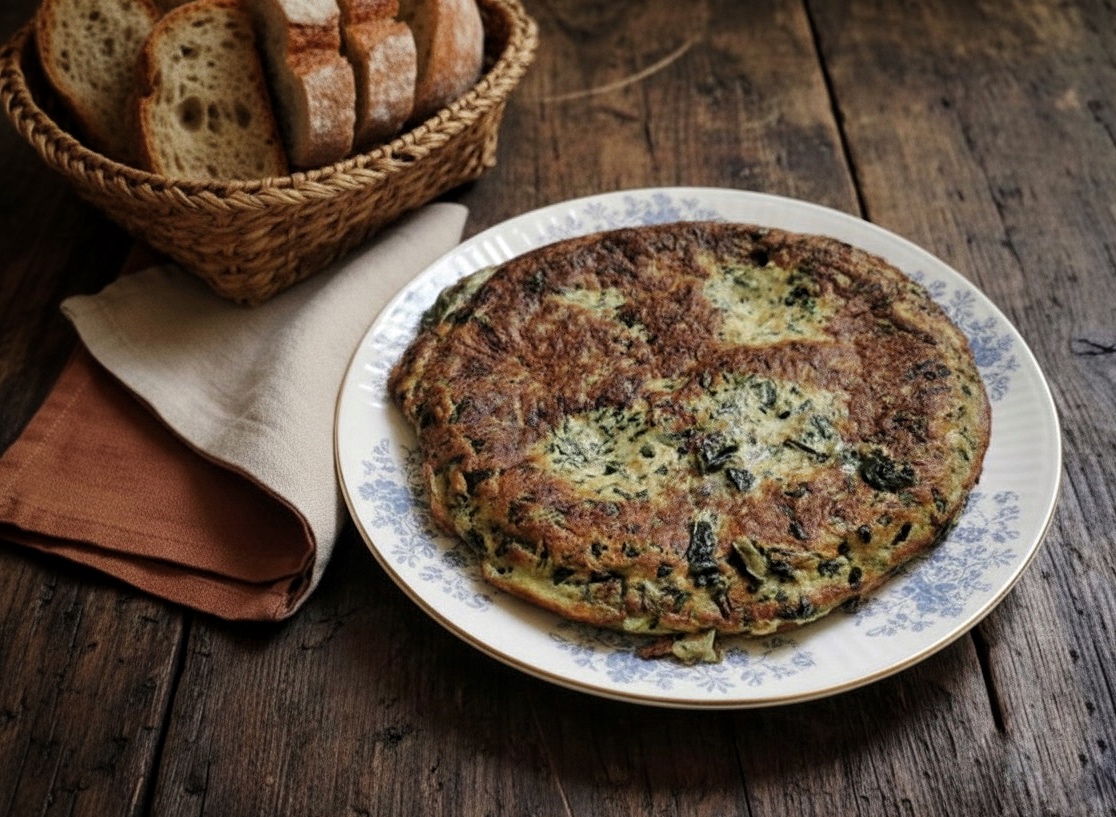 SKILLET FRITTATA WITH SWISS CHARD