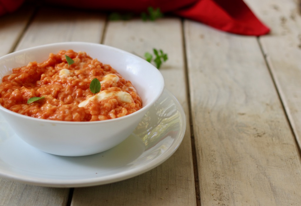 Cheesy Tomato Risotto