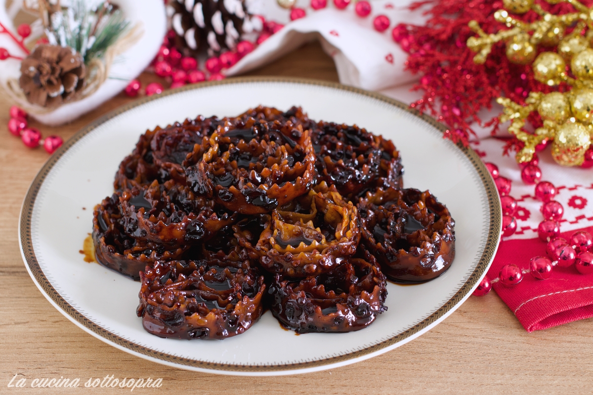 Apulian Cartellate or Carteddate with Vino Cotto