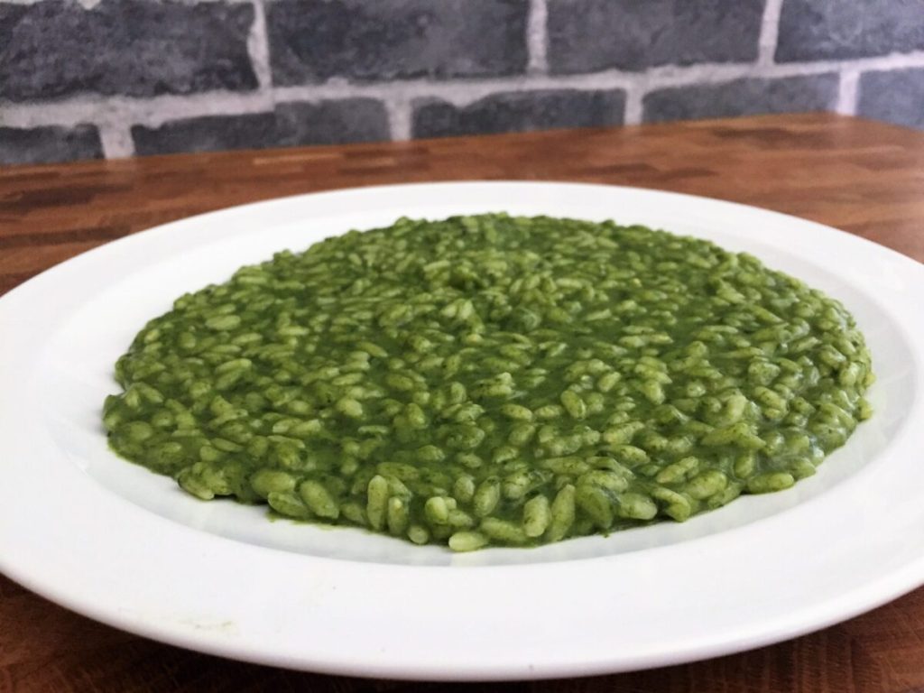 creamy spinach risotto