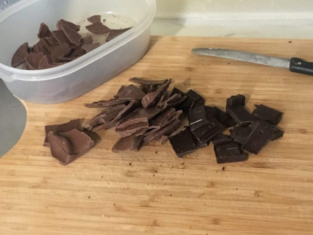 chocolate mascarpone salami Easter