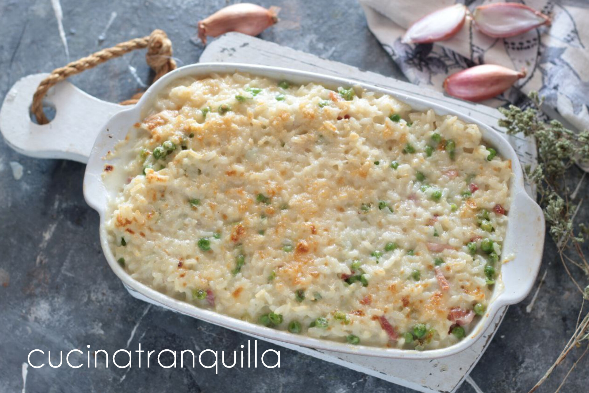 Baked Rice with Smoked Provola and Speck