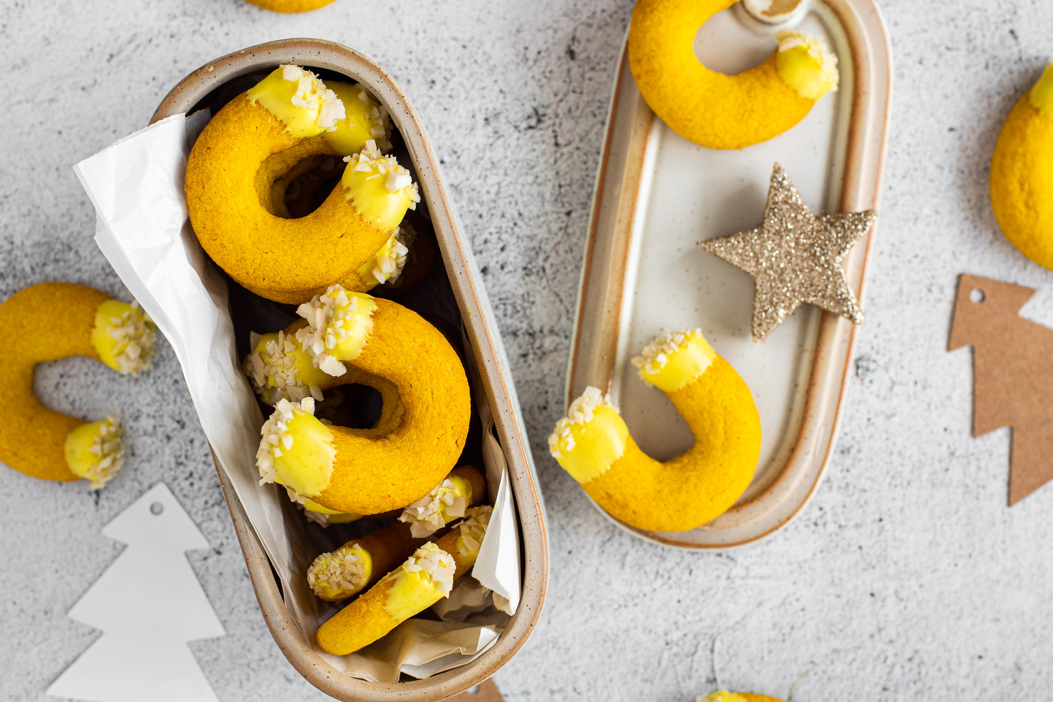 Kipferl with Turmeric and Orange