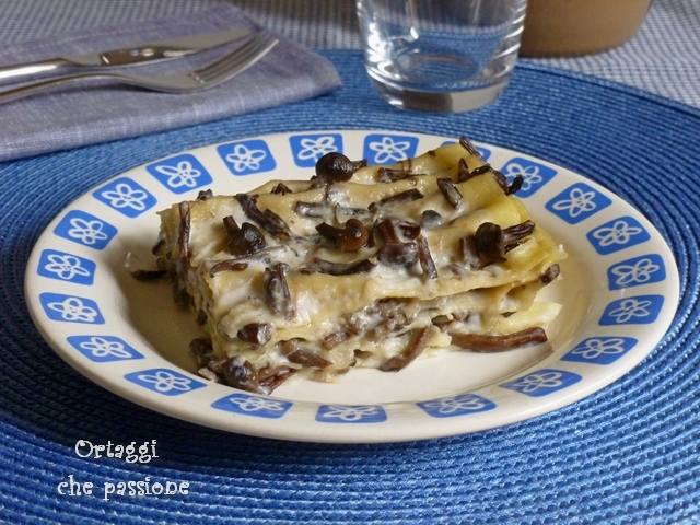 Lasagna with honey mushrooms Vegetables passion by Sara