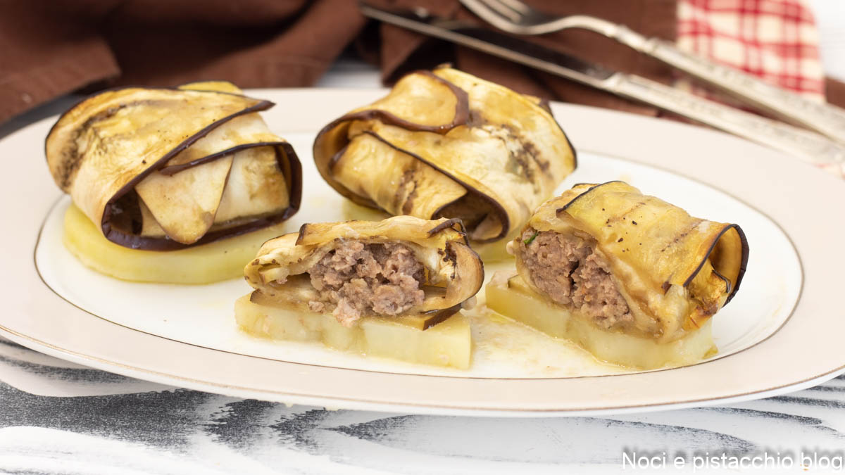 Meatballs Wrapped in Eggplants