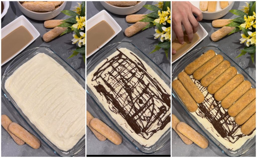 Nutella and coconut tiramisù