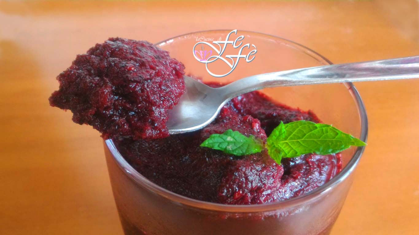 MULBERRY GRANITA (Sicilian Recipe)