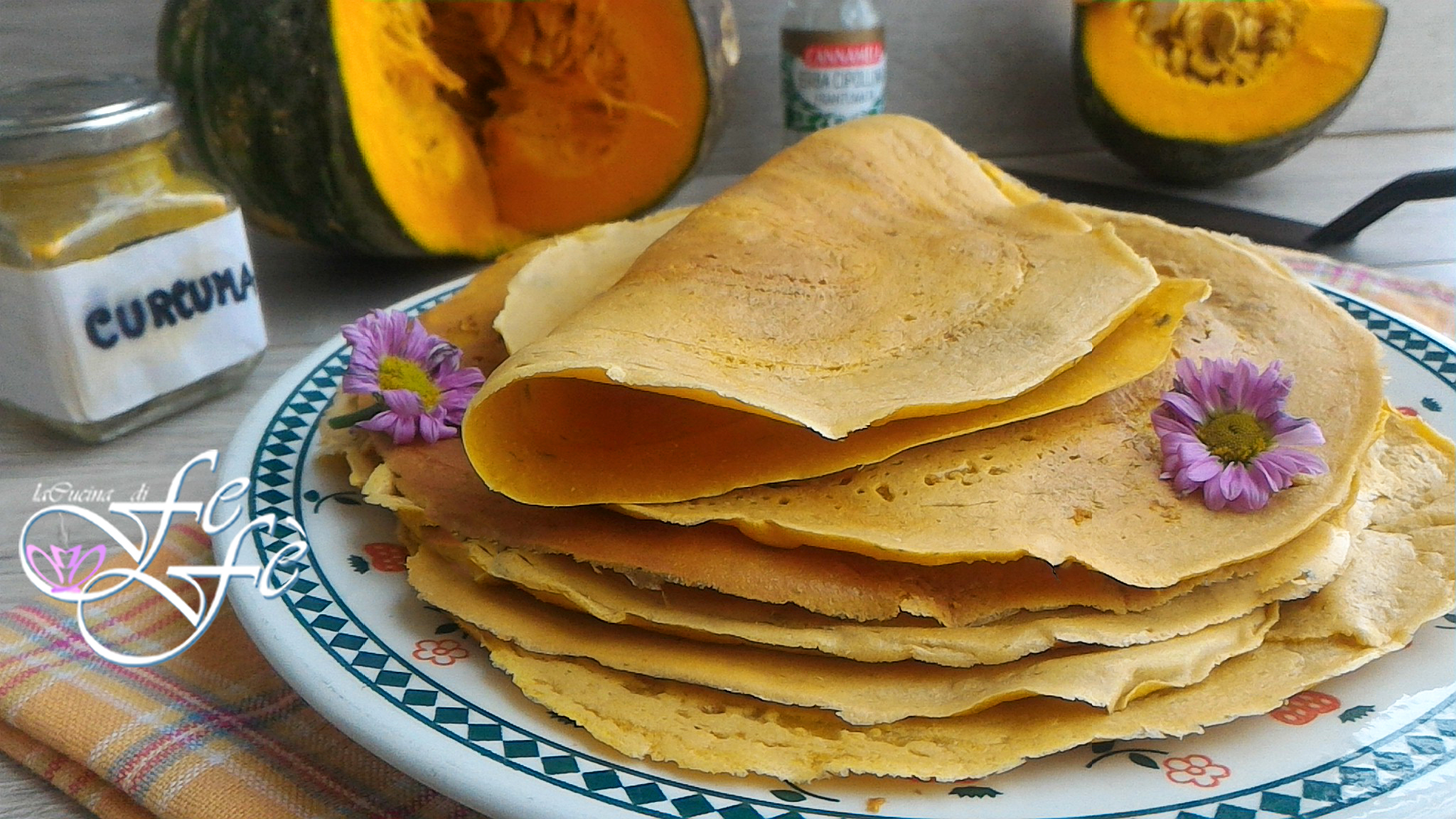 PUMPKIN FLOUR CRÊPES (Egg-Free Recipe)
