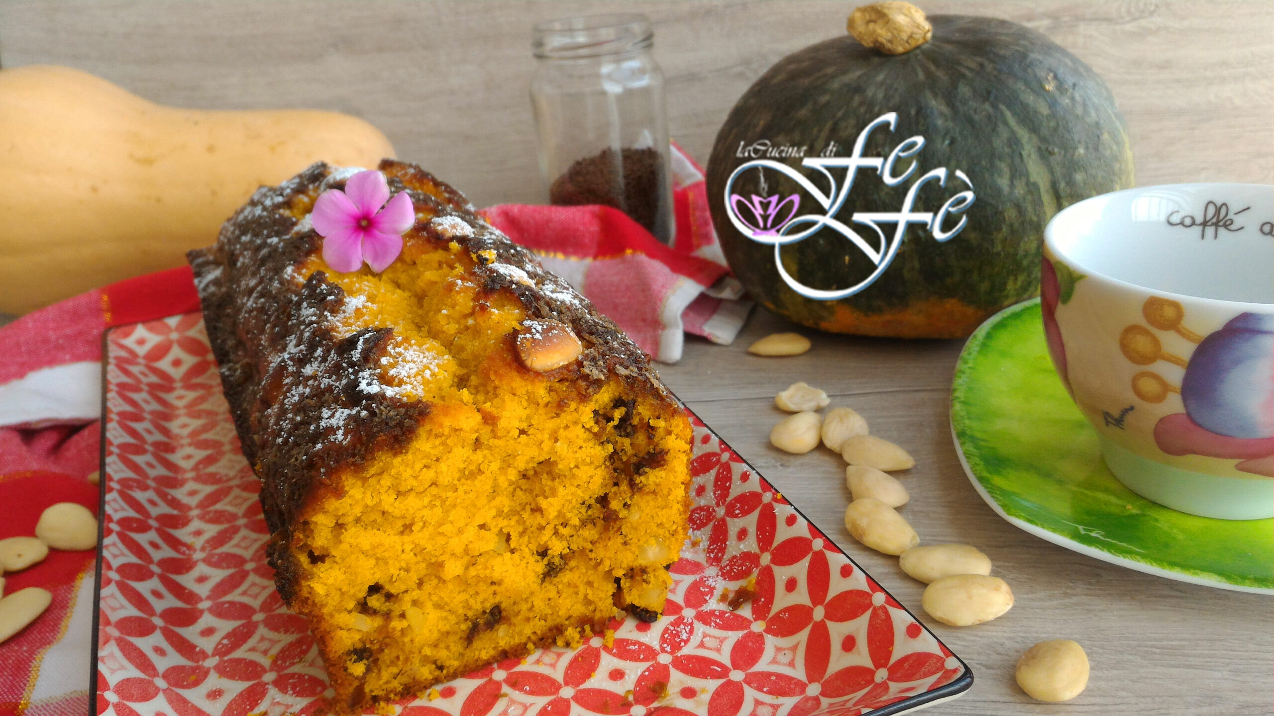 PUMPKIN, ALMOND, AND CHOCOLATE LOAF CAKE