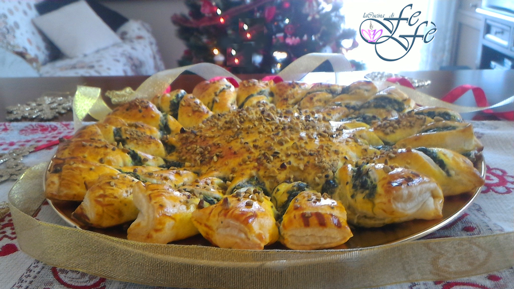 SUNFLOWER PIE WITH RICOTTA, SPINACH, AND PISTACHIOS