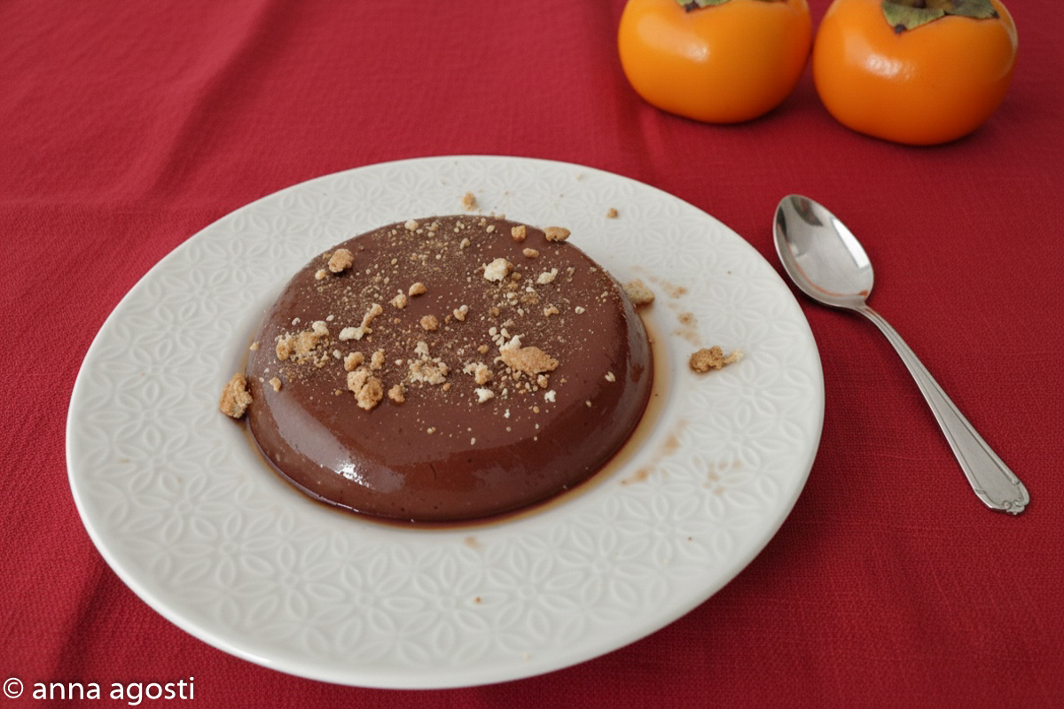 Persimmon and Cocoa Pudding without Sugar