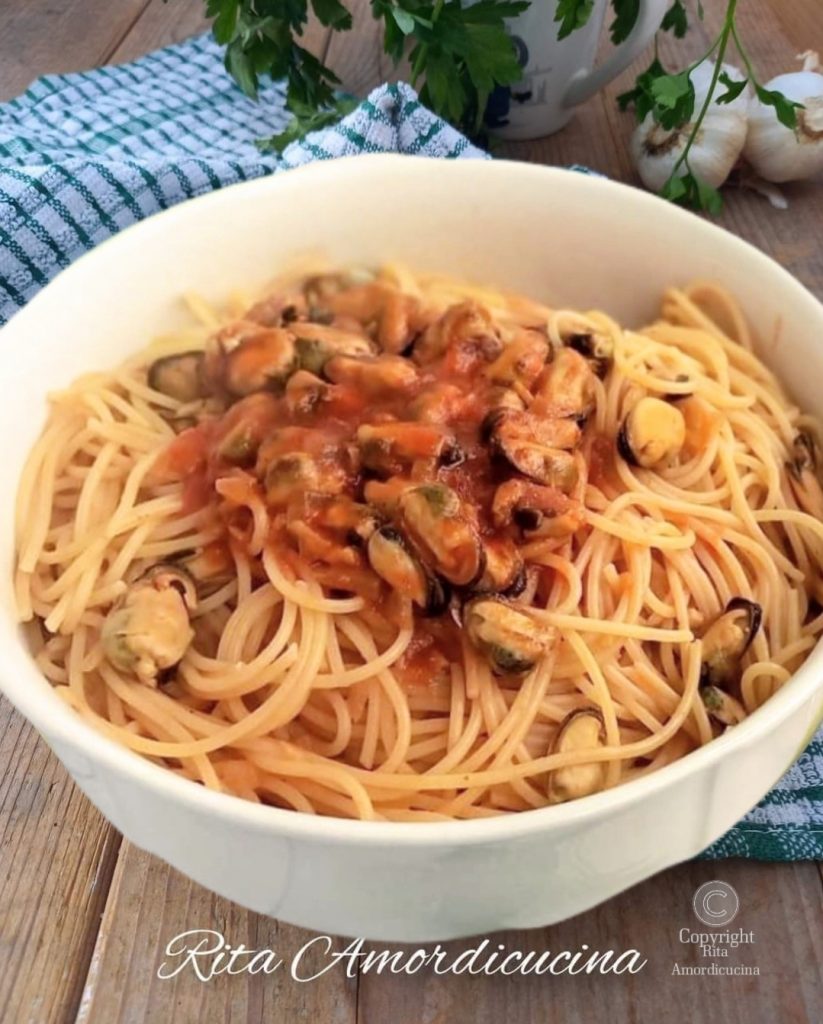Spaghetti with Sicilian Mussel Sauce