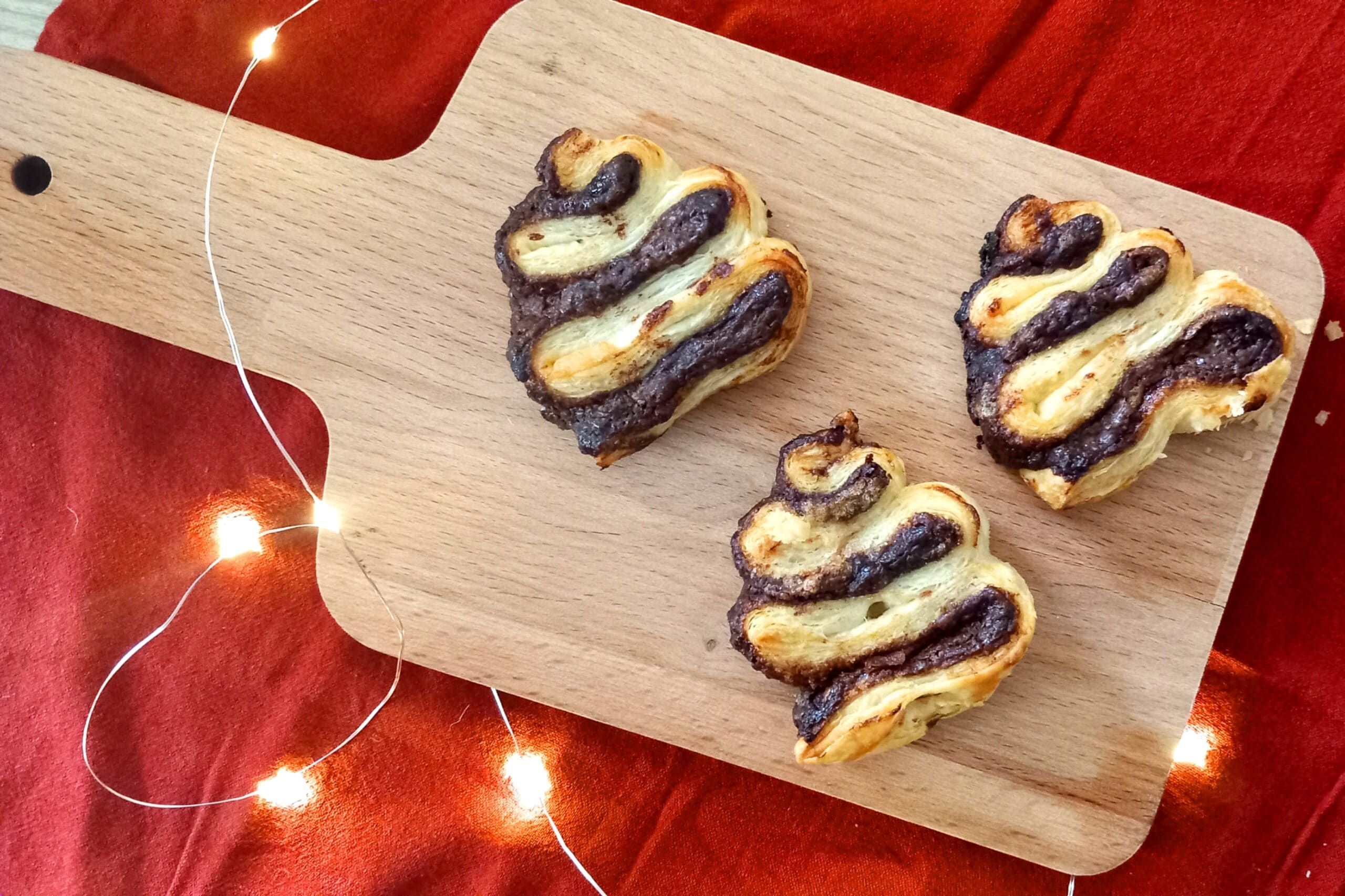 Puff Pastry Trees with Hazelnut Cream