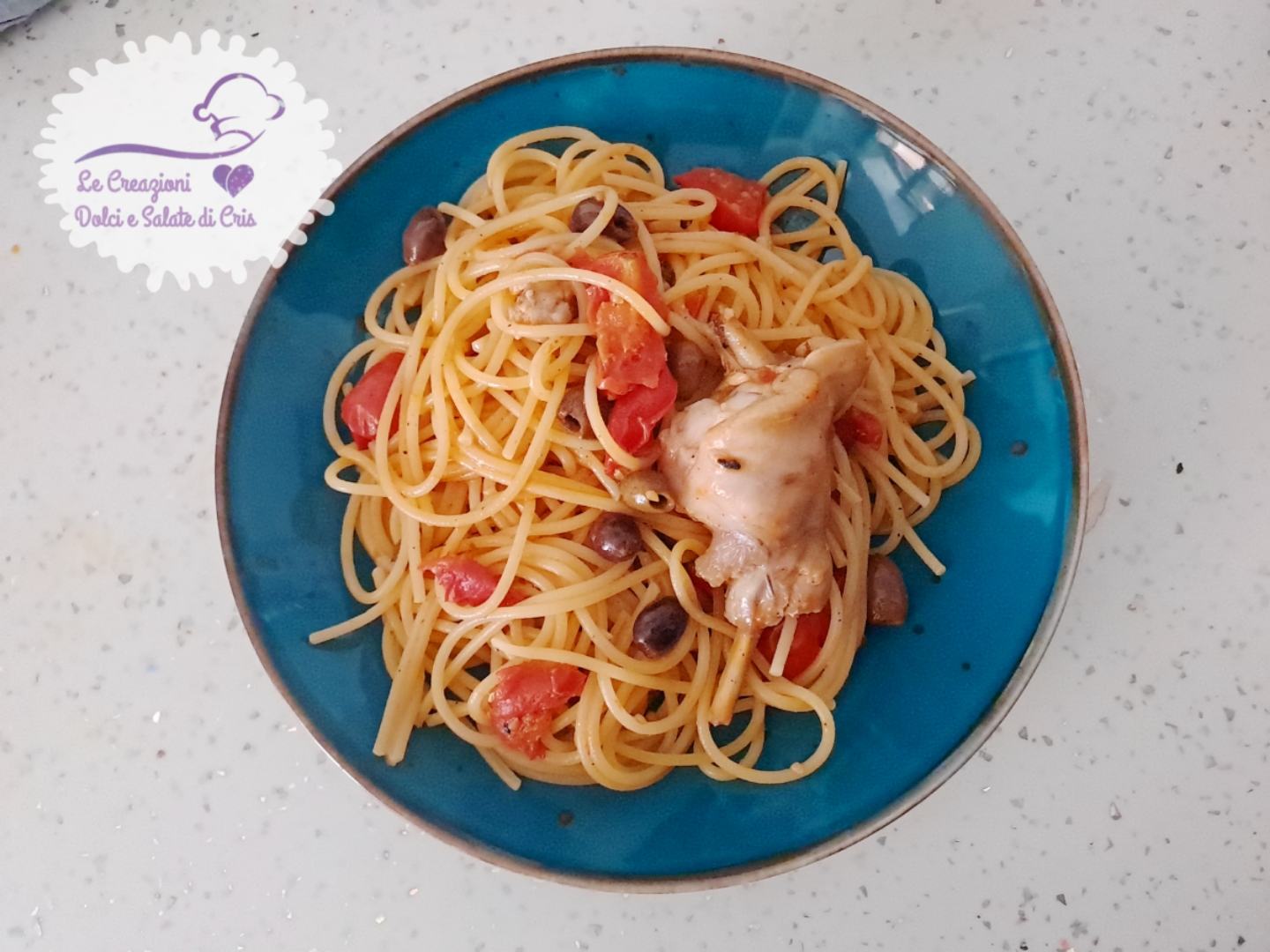 Rabbit with Cherry Tomatoes and Olives