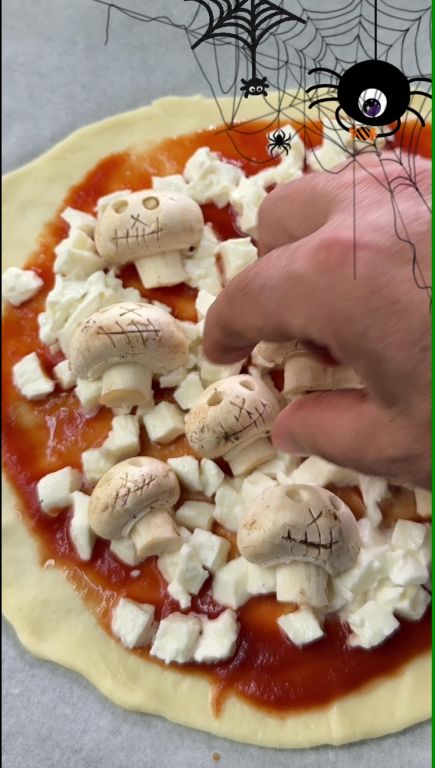 Haunted Halloween Pizza