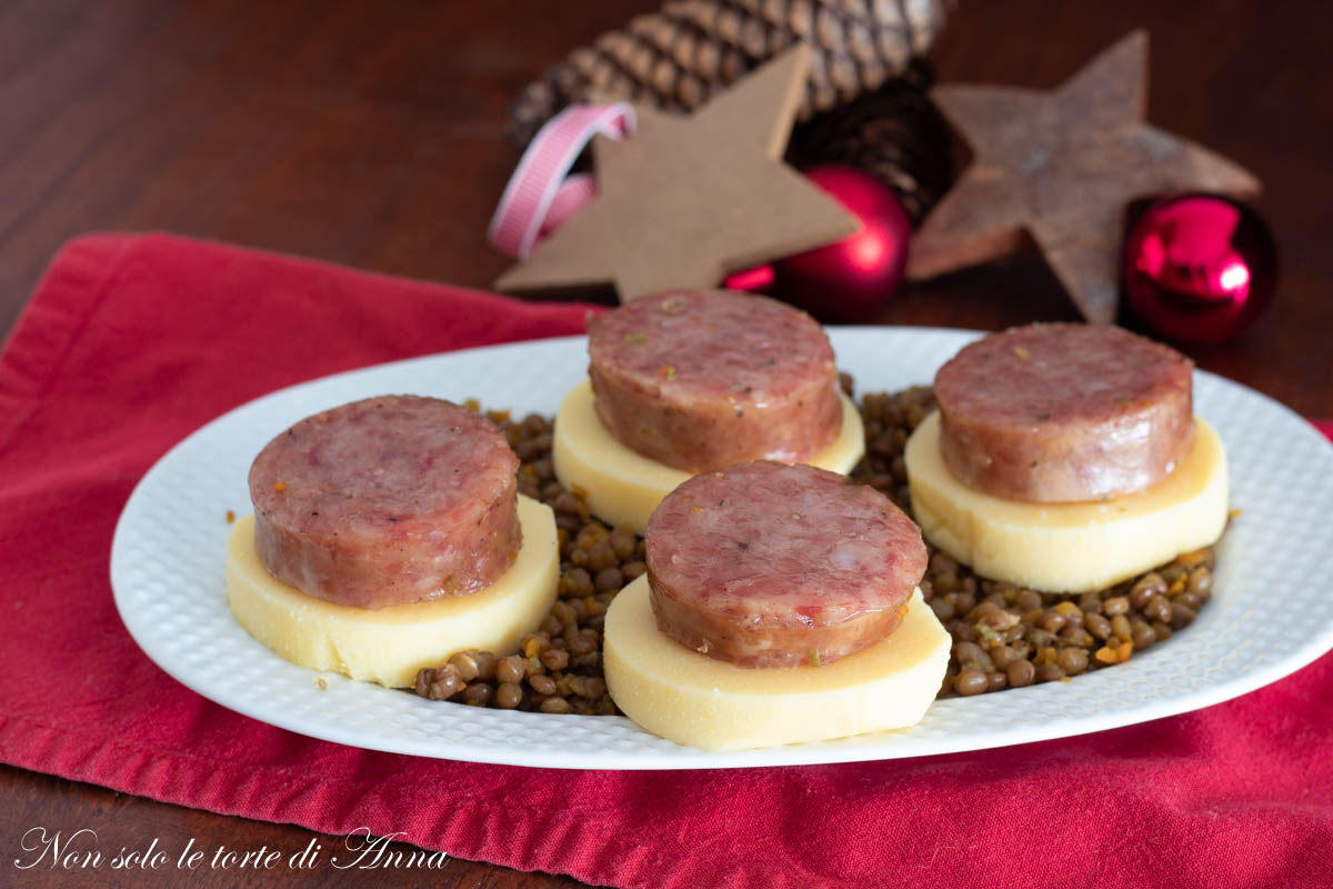 Polenta and Cotechino Canapés