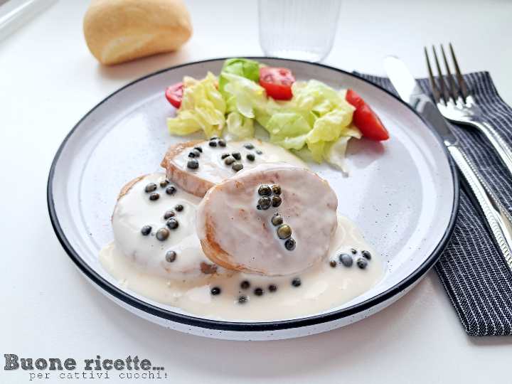 Pork Tenderloin with Green Peppercorns