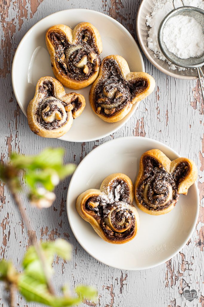 Puff Pastry Bunnies with Hazelnuts