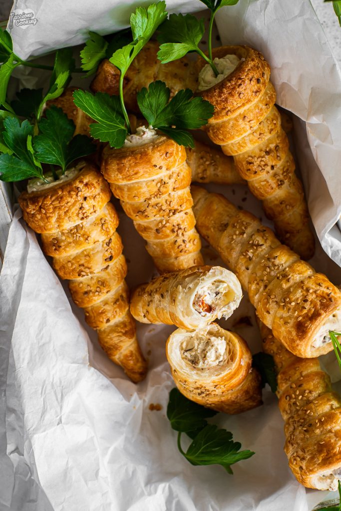 Puff Pastry Filled Carrots