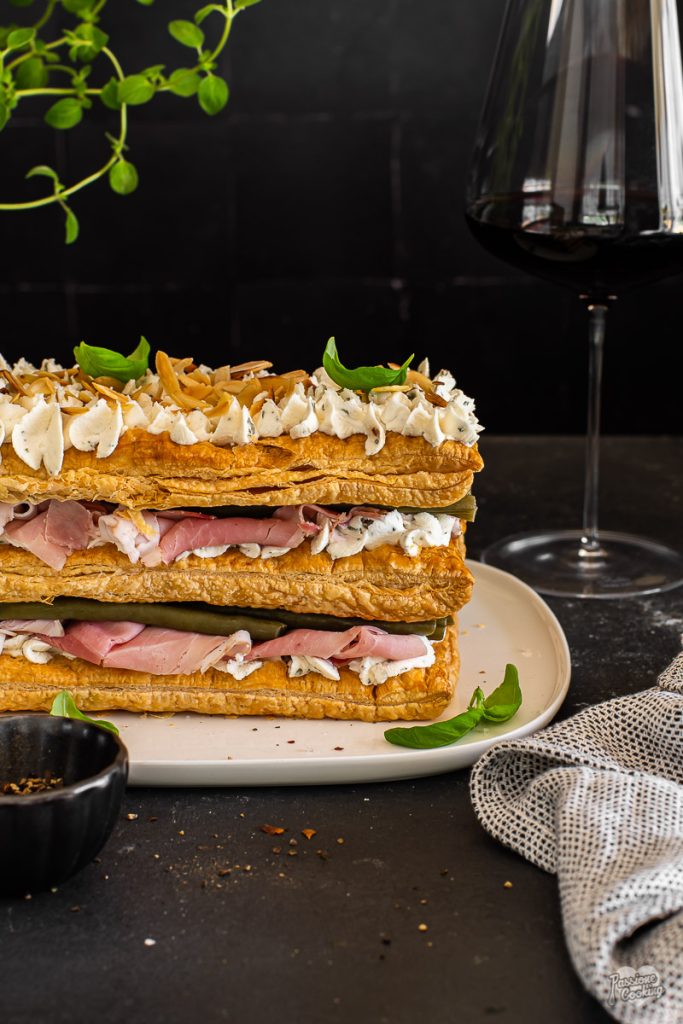 Puff Pastry with Green Beans and Ham