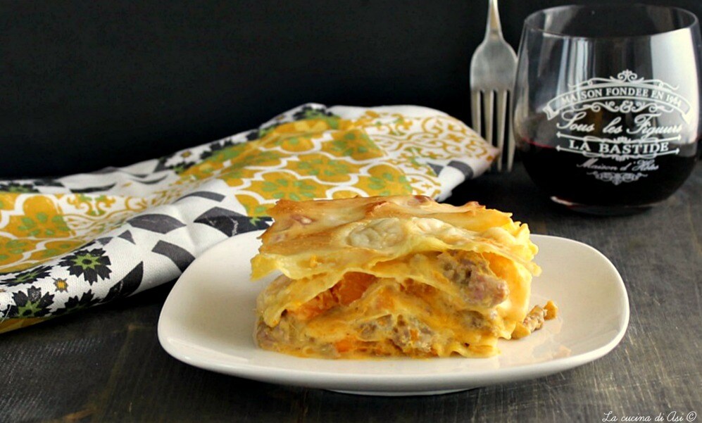 Pumpkin and Sausage Lasagna