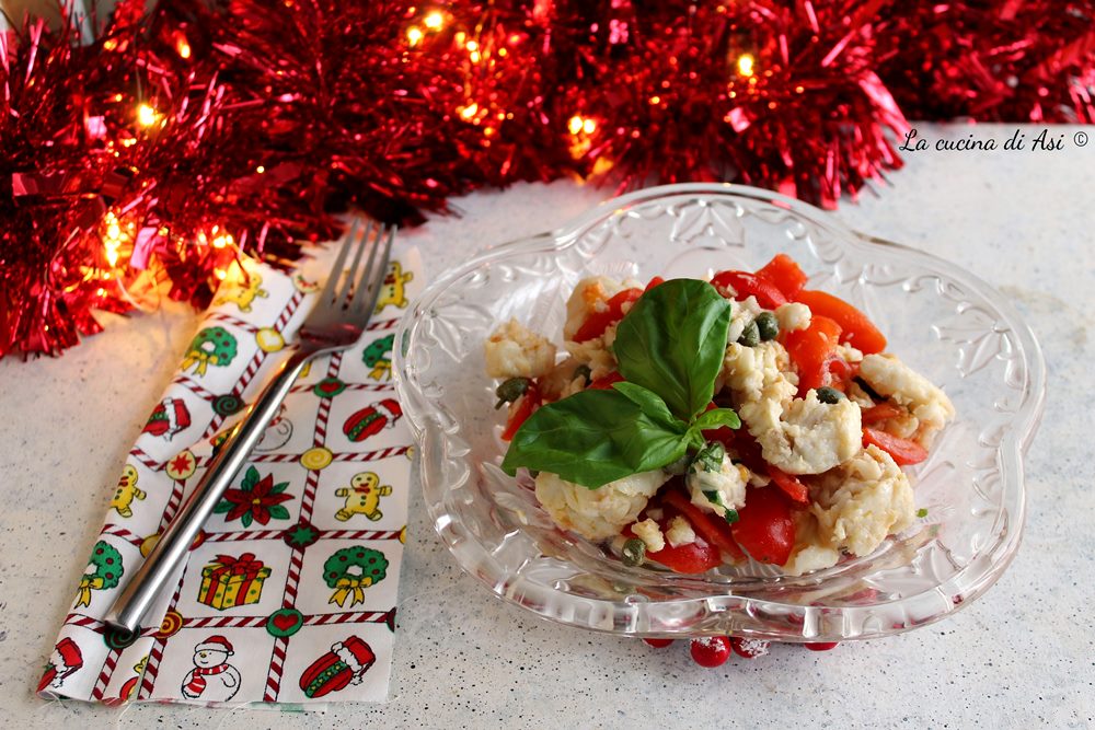 Quick cod and cherry tomato salad