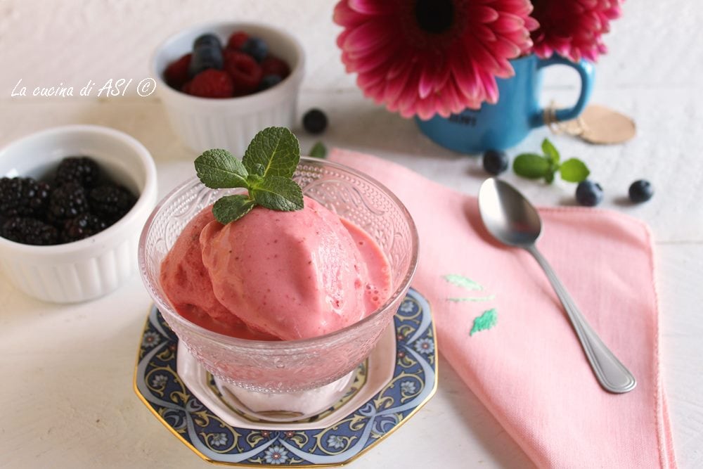 Red Berry Frozen Yogurt Without an Ice Cream Maker