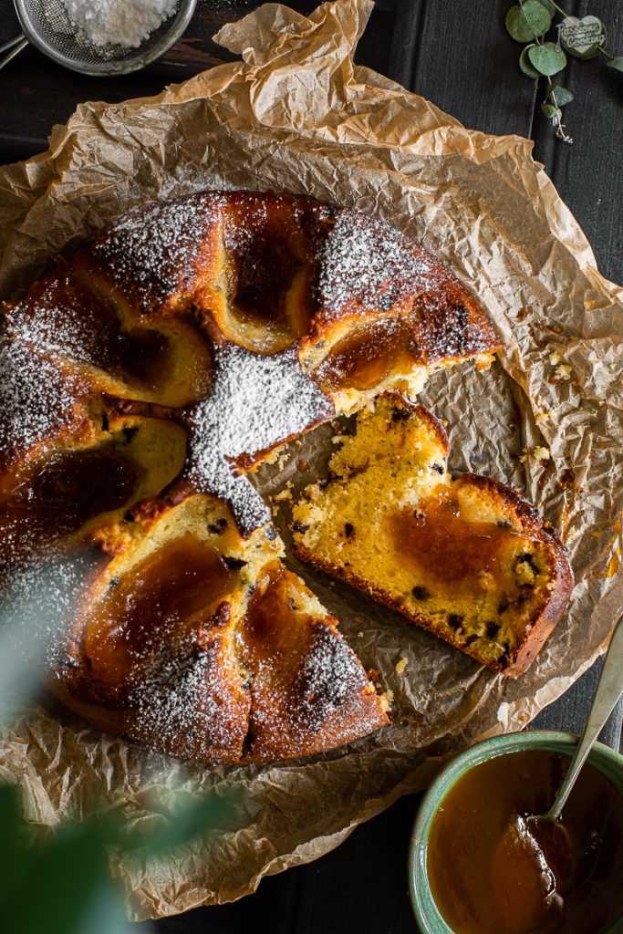 Ricotta Cake with Apricot Jam