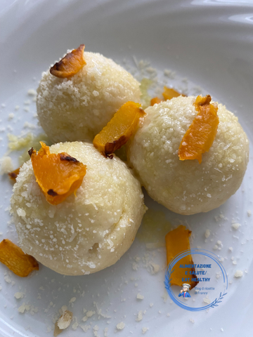 Ricotta Gnocchi Stuffed with Pumpkin Cream