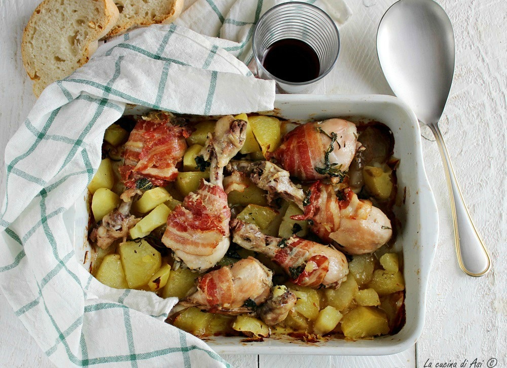 Roasted Chicken Thighs with Potatoes