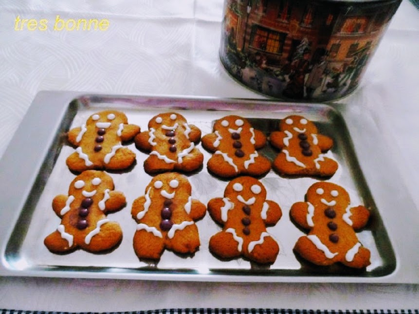 Gingerbread Men Christmas Cookies with Spices