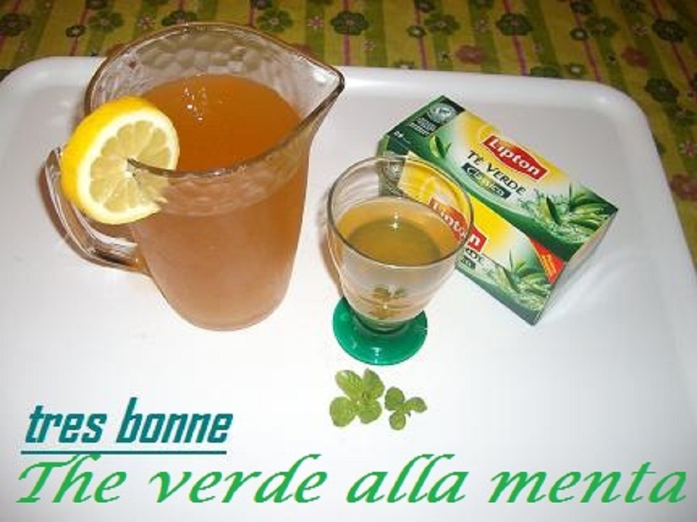 Mint Green Tea Beverage