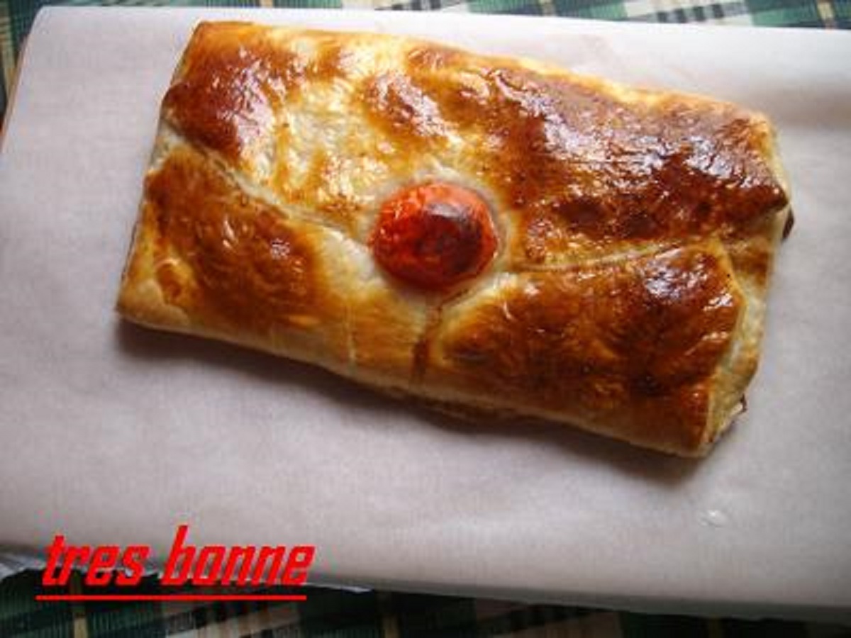 Rustic Tomato and Mozzarella Closed in Envelope Shape