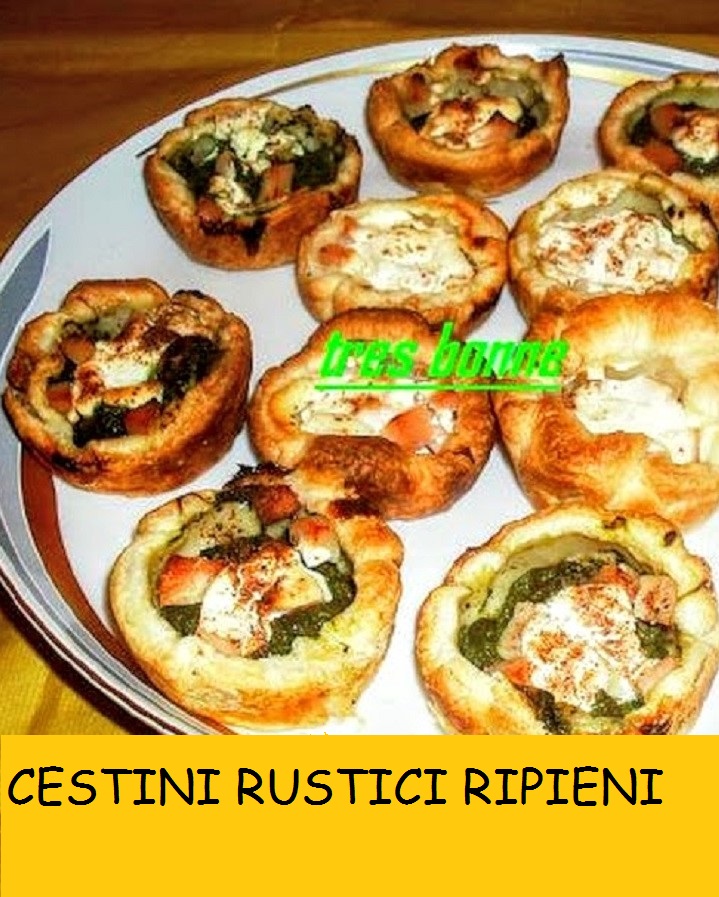 rustic filled baskets