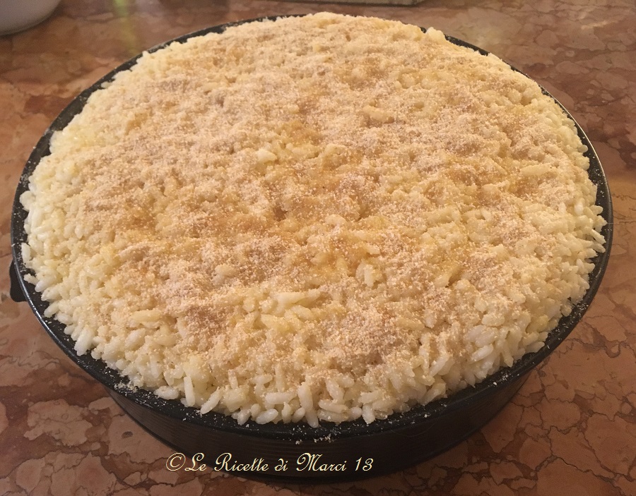 Sartù di riso (or timballo) white