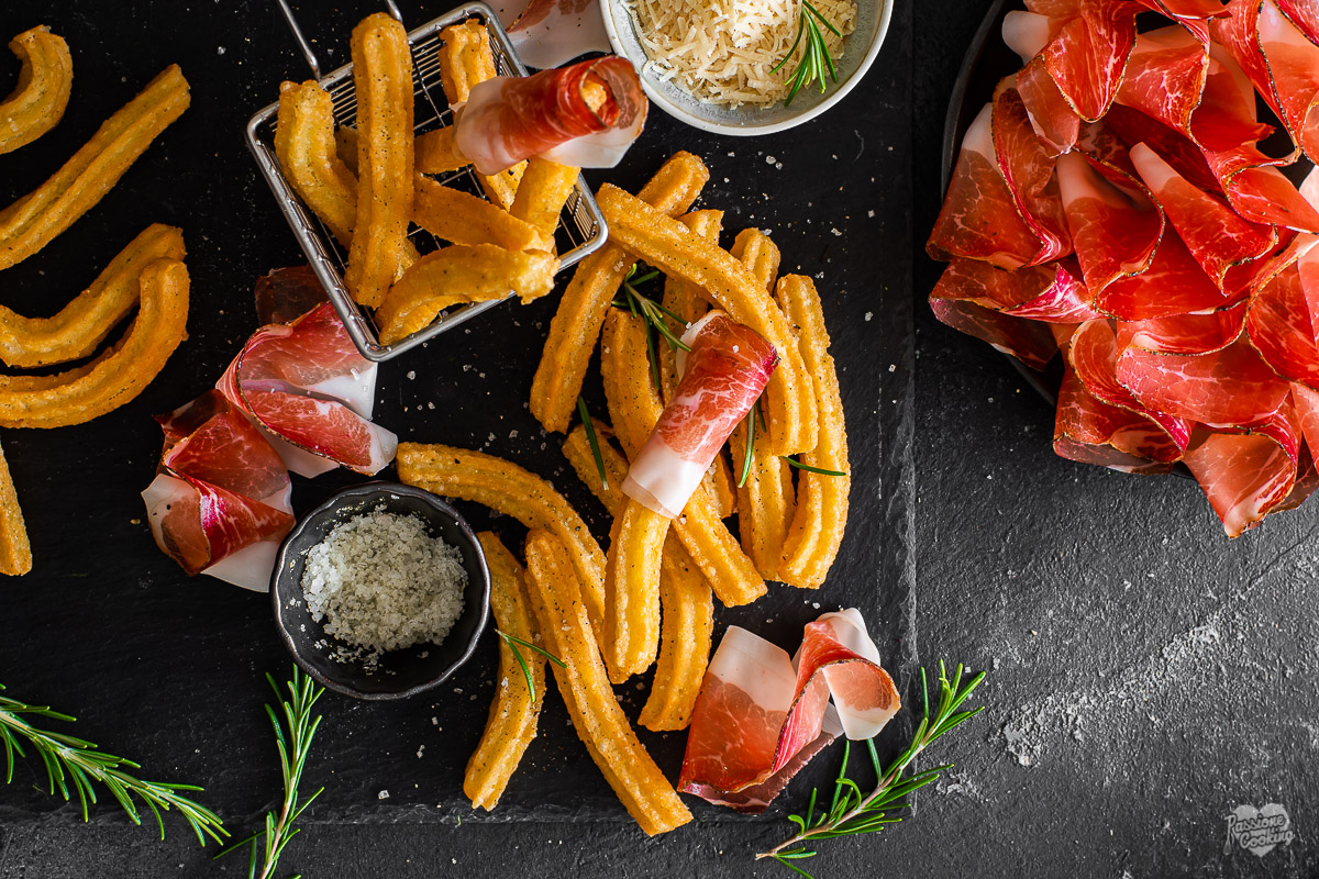 Savory Churros with Speck Alto Adige PGI