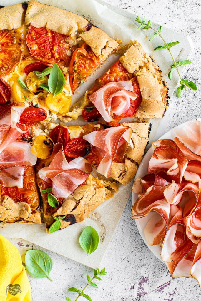 Savory Galette with Tomatoes and Speck Alto Adige PGI