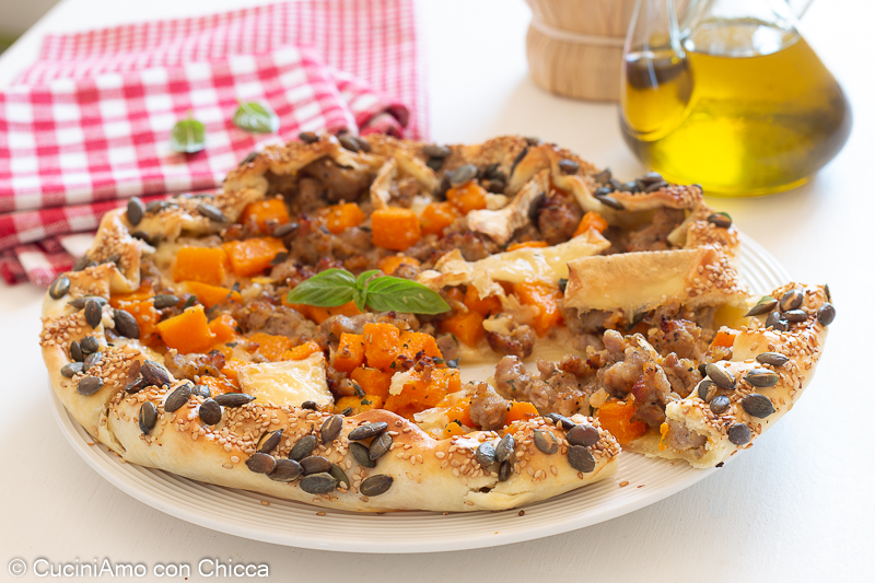 Savory Pie with Pumpkin and Sausage