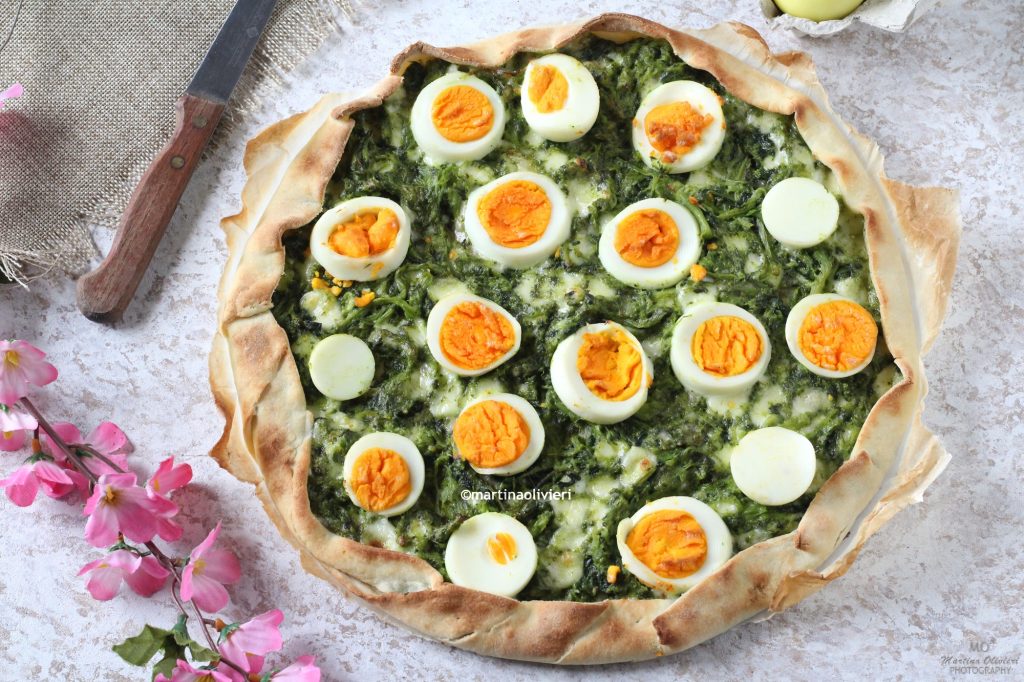 Savory Pie with Vegetables and Hard-Boiled Eggs