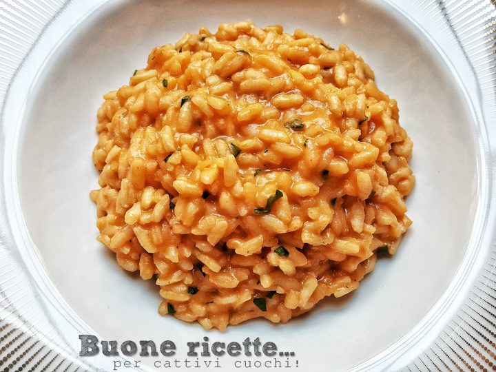 Scampi cream risotto