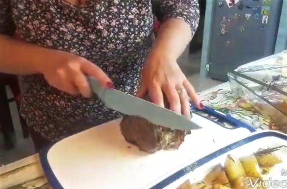 Lean Veal Roast with Potatoes